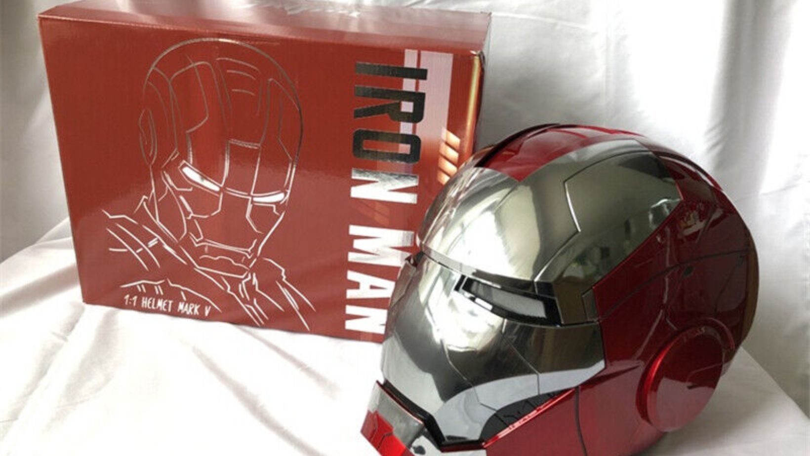 Iron Man MK5 Helmet with Voice Activation, Iron Man Mask